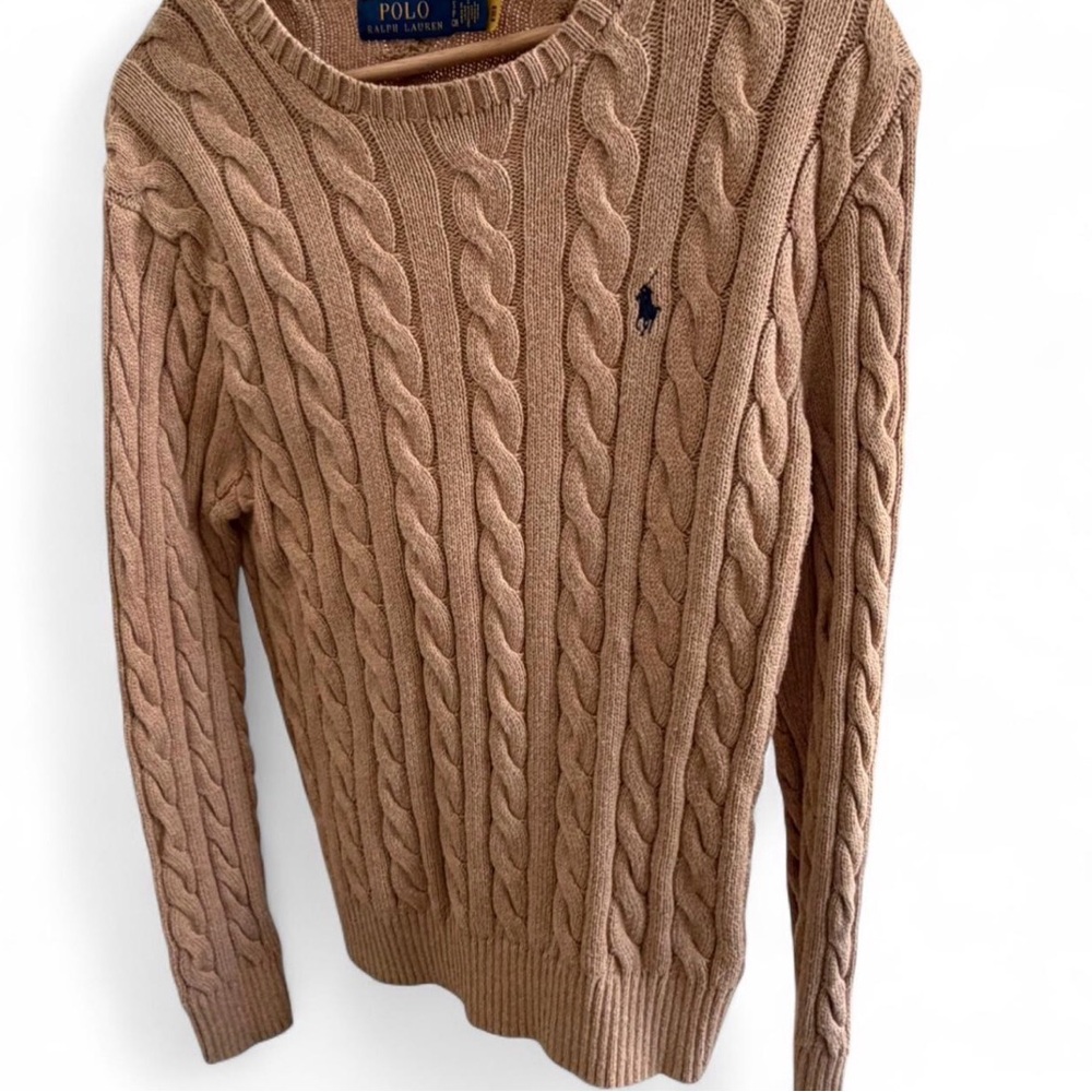 Polo Ralph Lauren 100% Cotton Cable Knit Crewneck Sweater in Men’s S